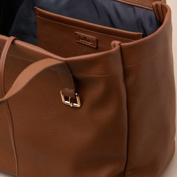 Lulus Toni Brown Vegan Leather Tote Bag - Picture 3 of 16
